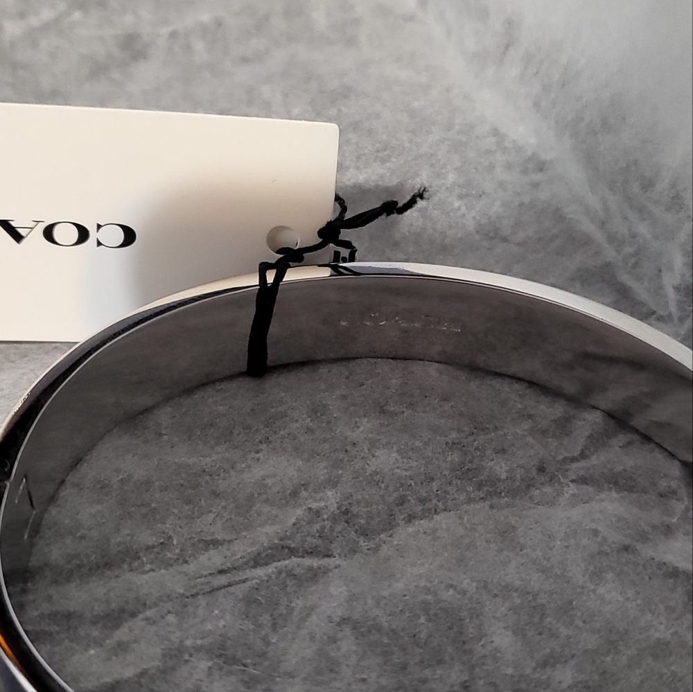 COACH Signature logo Bracelet Blue Glitter - Picture 3 of 5